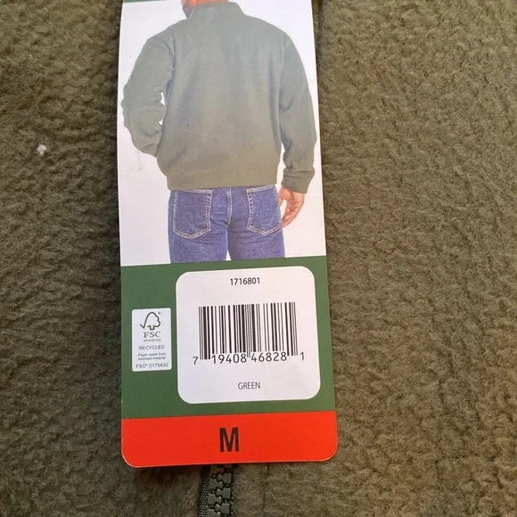 Orvis Men’s zip heavyweight fleece jacket - Picture 6 of 6